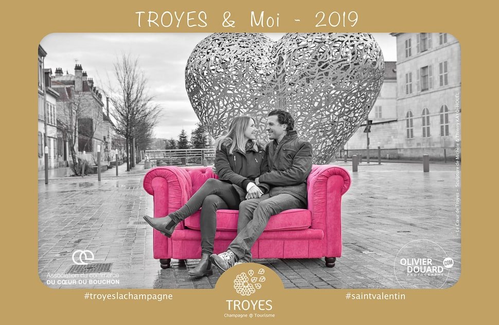 Coeur de Troyes amoureux