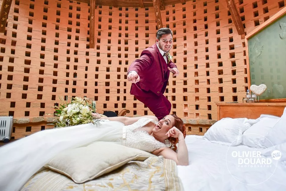 Pigeonnier château de Vallery photo de couple