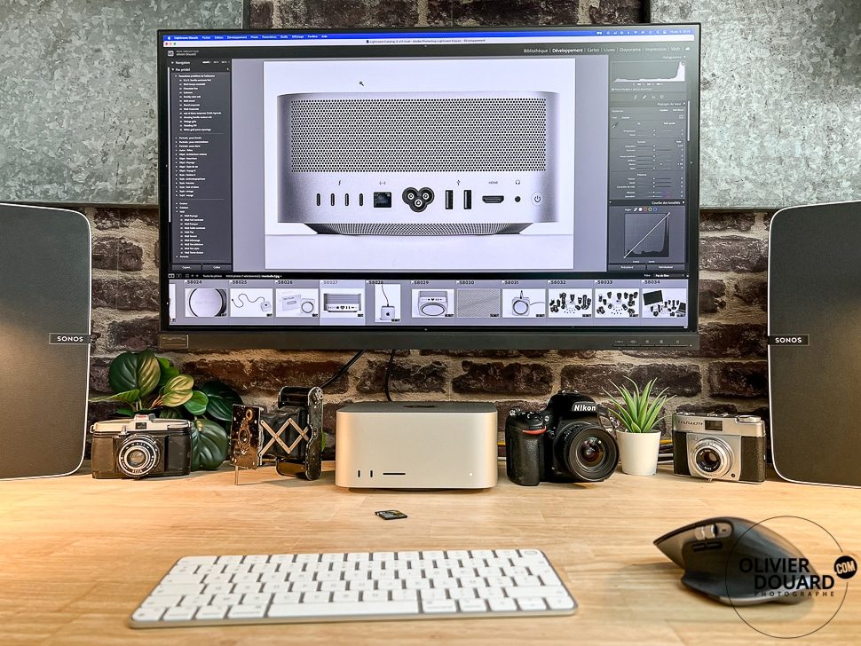 Setup photographe Mac Studio pour la retouche photo avec Lightroom